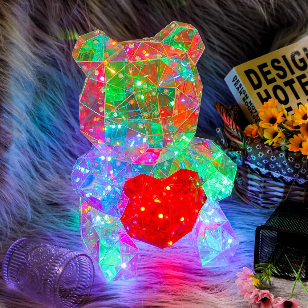 Lumière LED au beurre d'Ours en peluche pour filles Paradis Rigolo