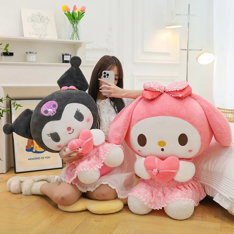 Poupée en Peluche Sanrio Kuromi Paradis Rigolo