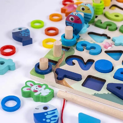 Jouets mathématiques Montessori en bois pour enfants Paradis Rigolo