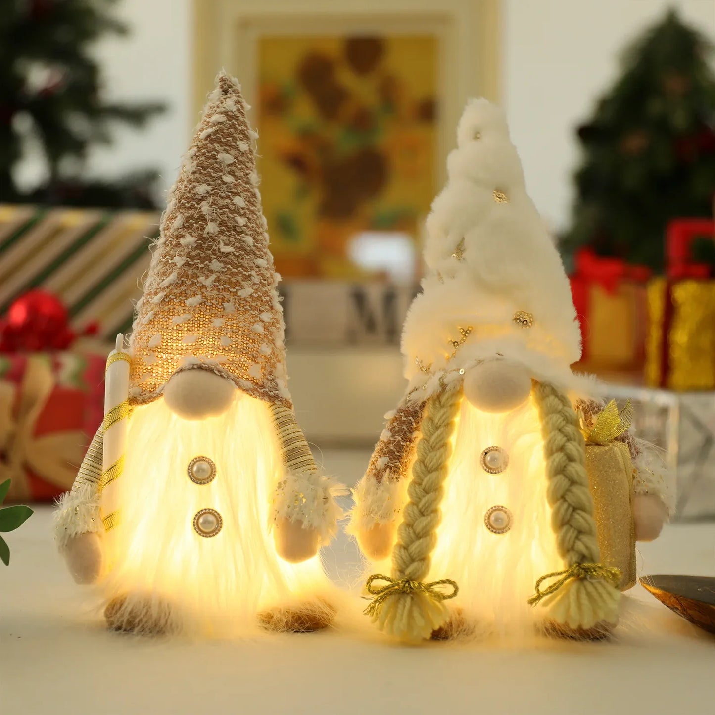 Veilleuse LED de Noël Gnome Sans Visage Paradis Rigolo