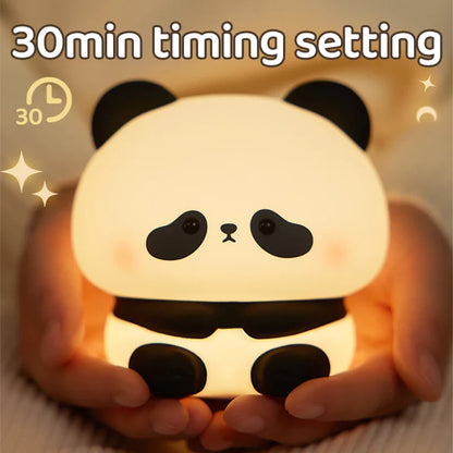 Veilleuse en silicone Panda Led Paradis Rigolo