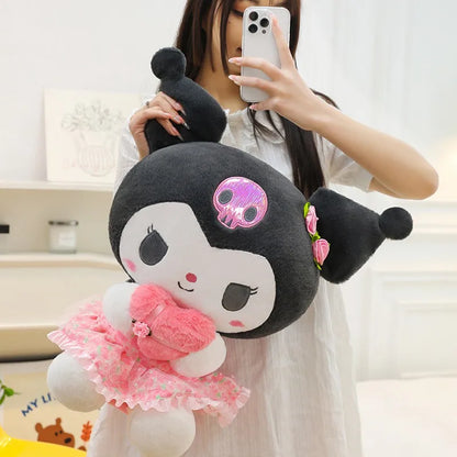 Poupée en Peluche Sanrio Kuromi Paradis Rigolo