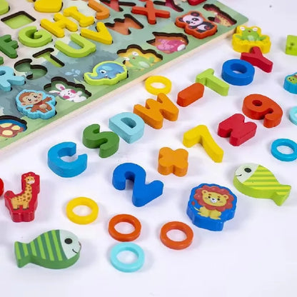 Jouets mathématiques Montessori en bois pour enfants Paradis Rigolo