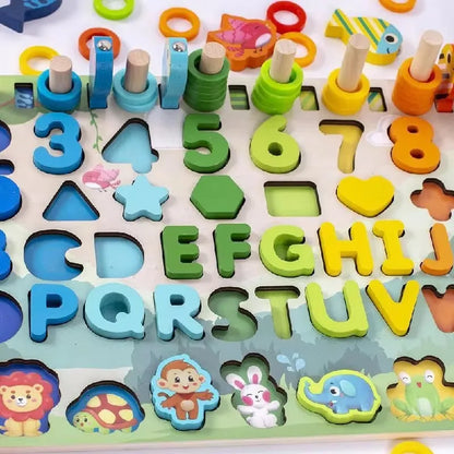 Jouets mathématiques Montessori en bois pour enfants Paradis Rigolo