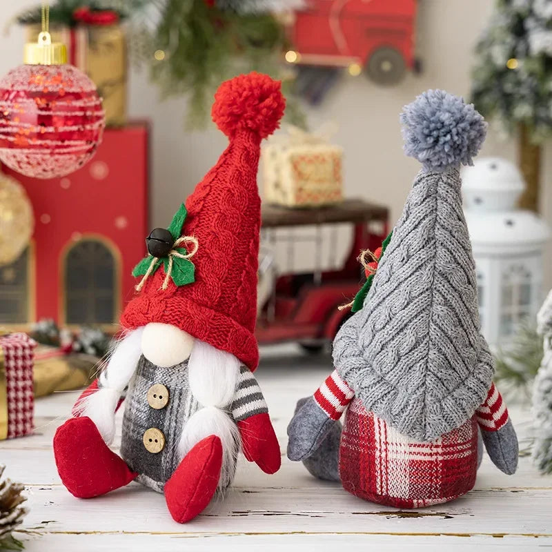 Gnomes de Noël en peluche faits à la main avec lumière Paradis Rigolo