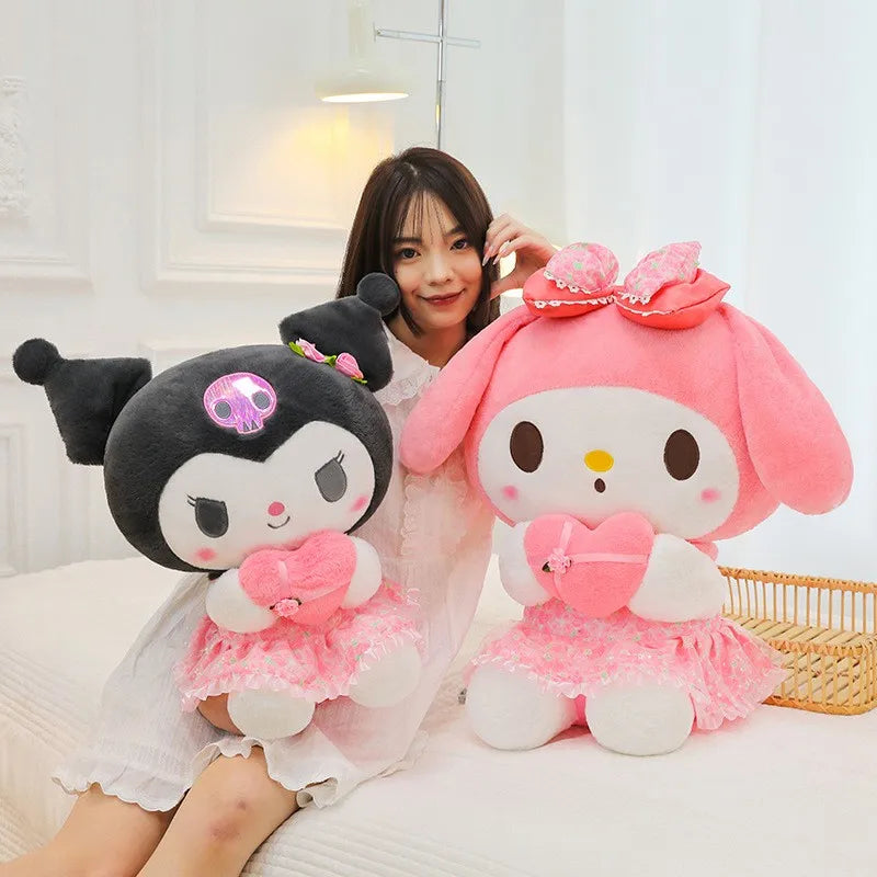 Poupée en Peluche Sanrio Kuromi Paradis Rigolo