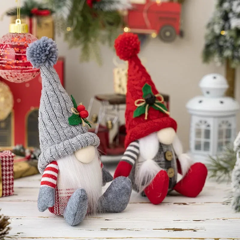 Gnomes de Noël en peluche faits à la main avec lumière Paradis Rigolo