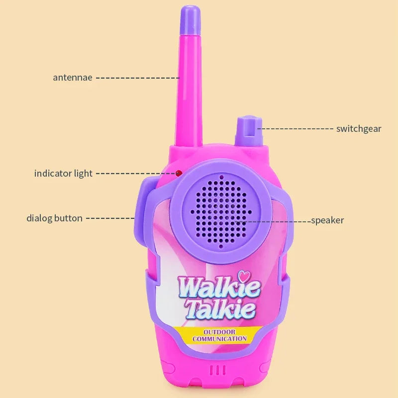 Jouet interactif de Talkie-Walkie pour parent-enfant 2 pièces Paradis Rigolo