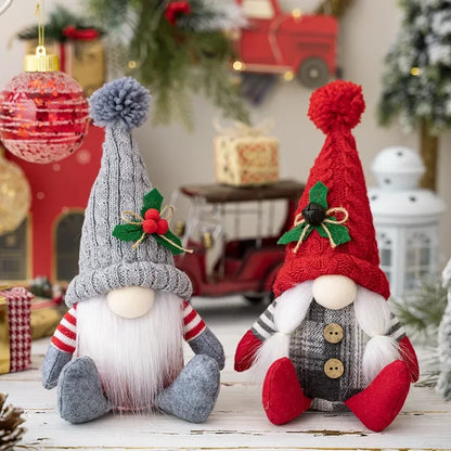 Gnomes de Noël en peluche faits à la main avec lumière Paradis Rigolo