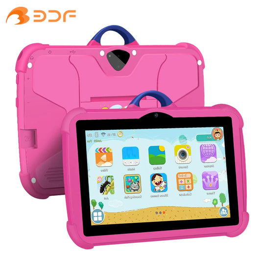 Tablette WiFi 5G de 7" avec étui portable pour enfants Paradis Rigolo