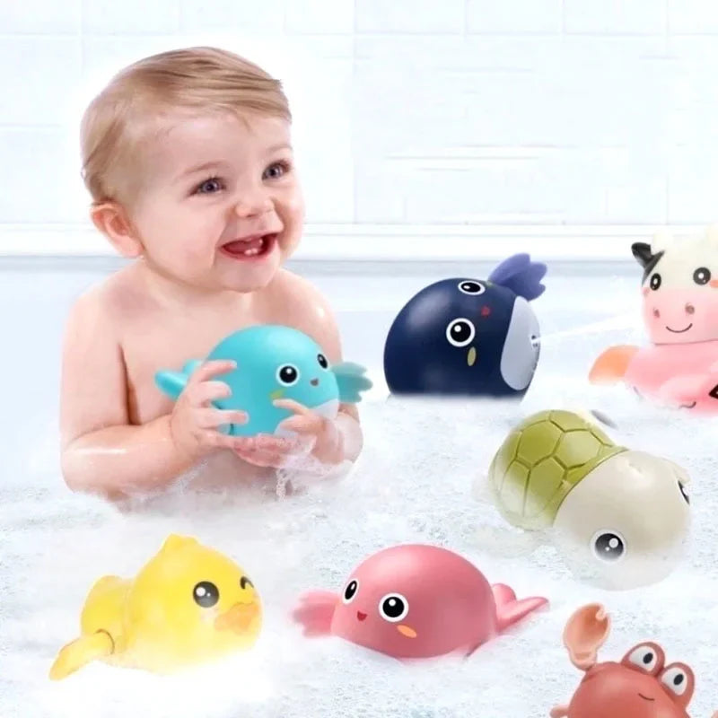 Jouets de bain en formes d'animaux pour bébés Paradis Rigolo