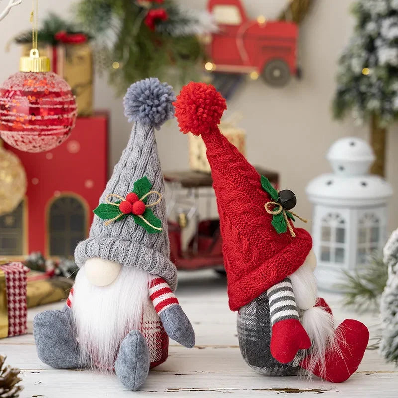 Gnomes de Noël en peluche faits à la main avec lumière Paradis Rigolo